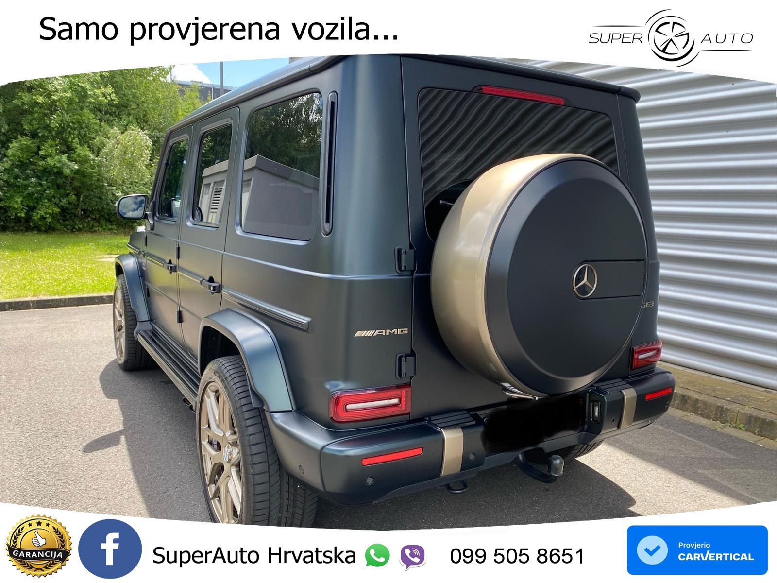 Mercedes G 500 Long V8 (422 KS) 4MATIC 9G-TRONIC AMG ZRAČNI+ACC+4xGR SJED+360