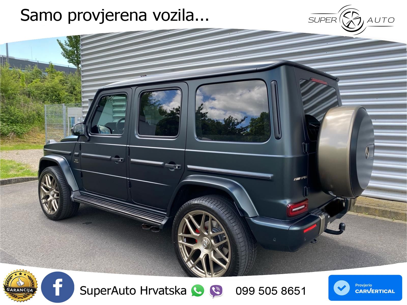 Mercedes G 500 Long V8 (422 KS) 4MATIC 9G-TRONIC AMG ZRAČNI+ACC+4xGR SJED+360