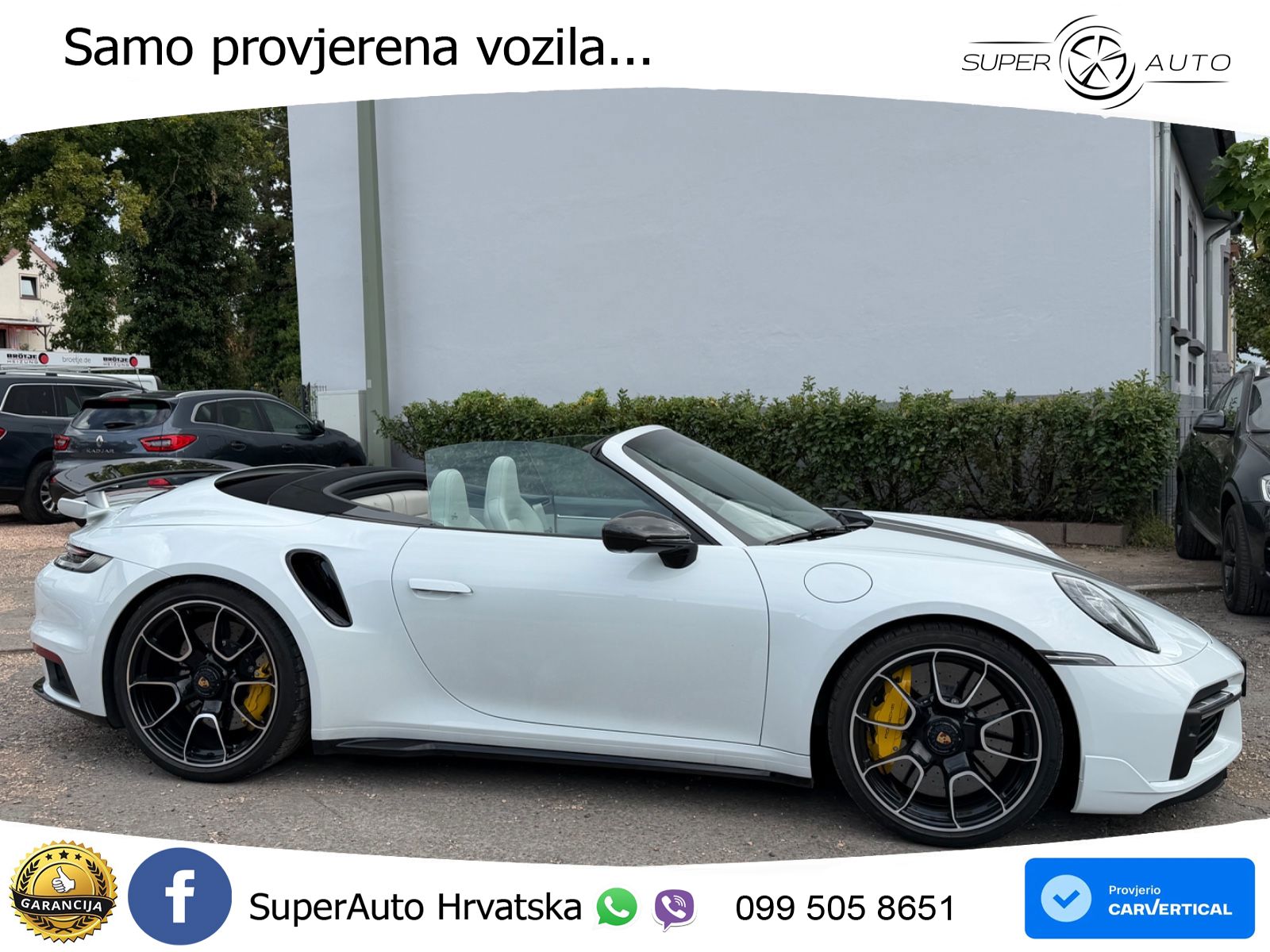 Porsche 911 Turbo S Cabriolet 3.8 (650 KS) PDK ZRAČNI+ACC+GR SJED+KAM