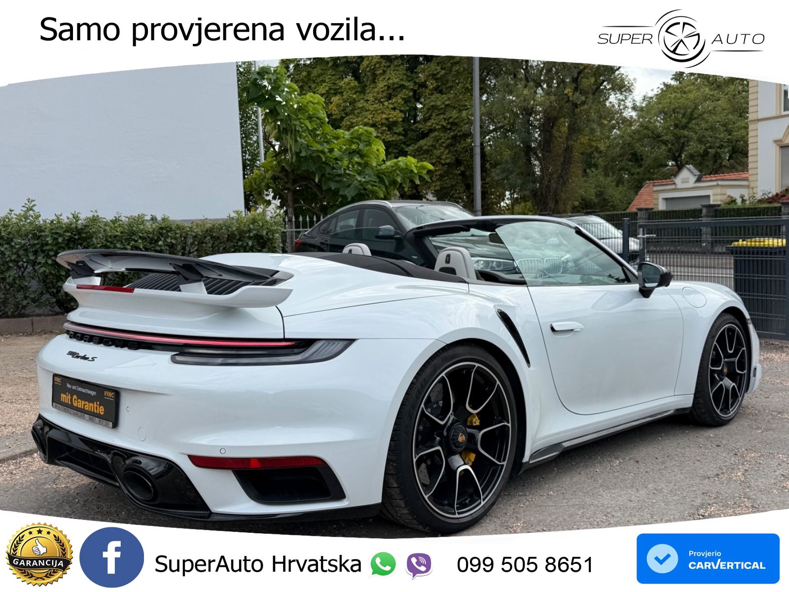 Porsche 911 Turbo S Cabriolet 3.8 (650 KS) PDK ZRAČNI+ACC+GR SJED+KAM