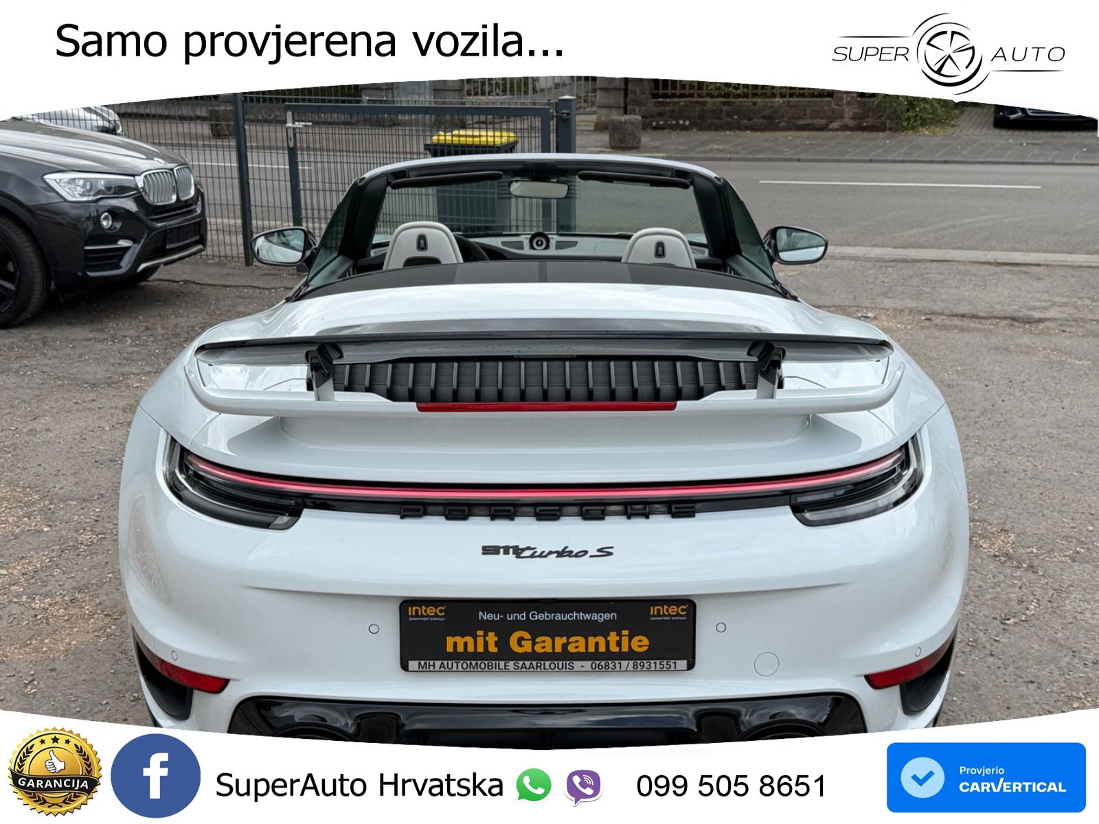 Porsche 911 Turbo S Cabriolet 3.8 (650 KS) PDK ZRAČNI+ACC+GR SJED+KAM