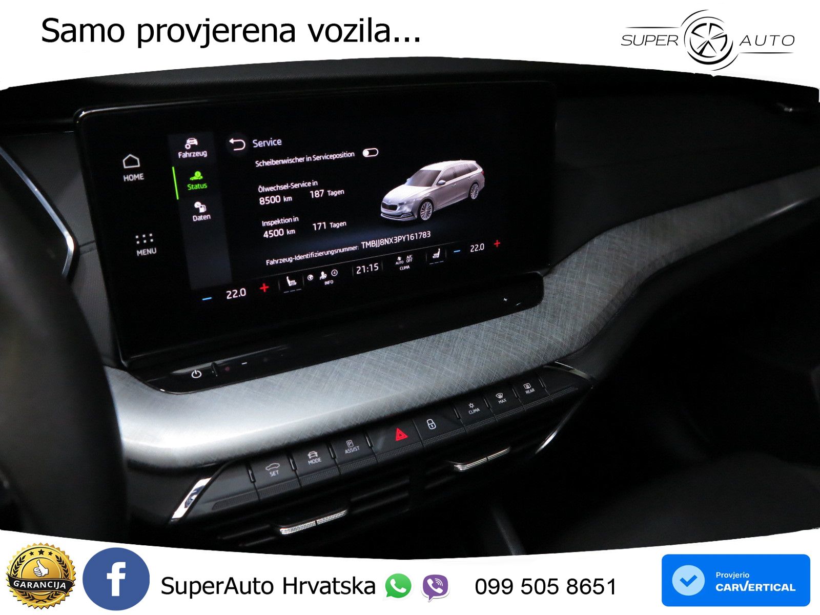 Škoda Octavia Combi 2.0 TDI (150 KS) DSG LED+GR SJED+ACC
