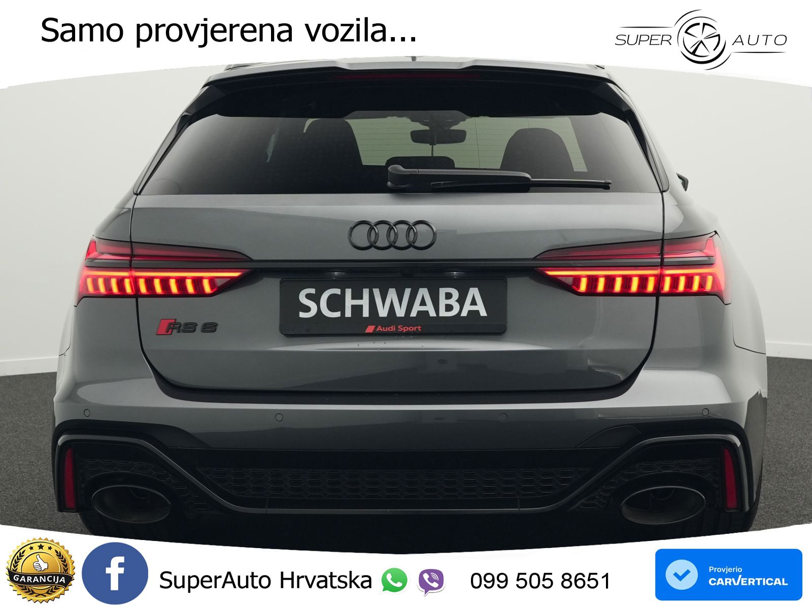 Audi RS6 Avant 4.0 TFSI V8 (600 KS) quattro Tiptronic LED+GR SJED+ACC