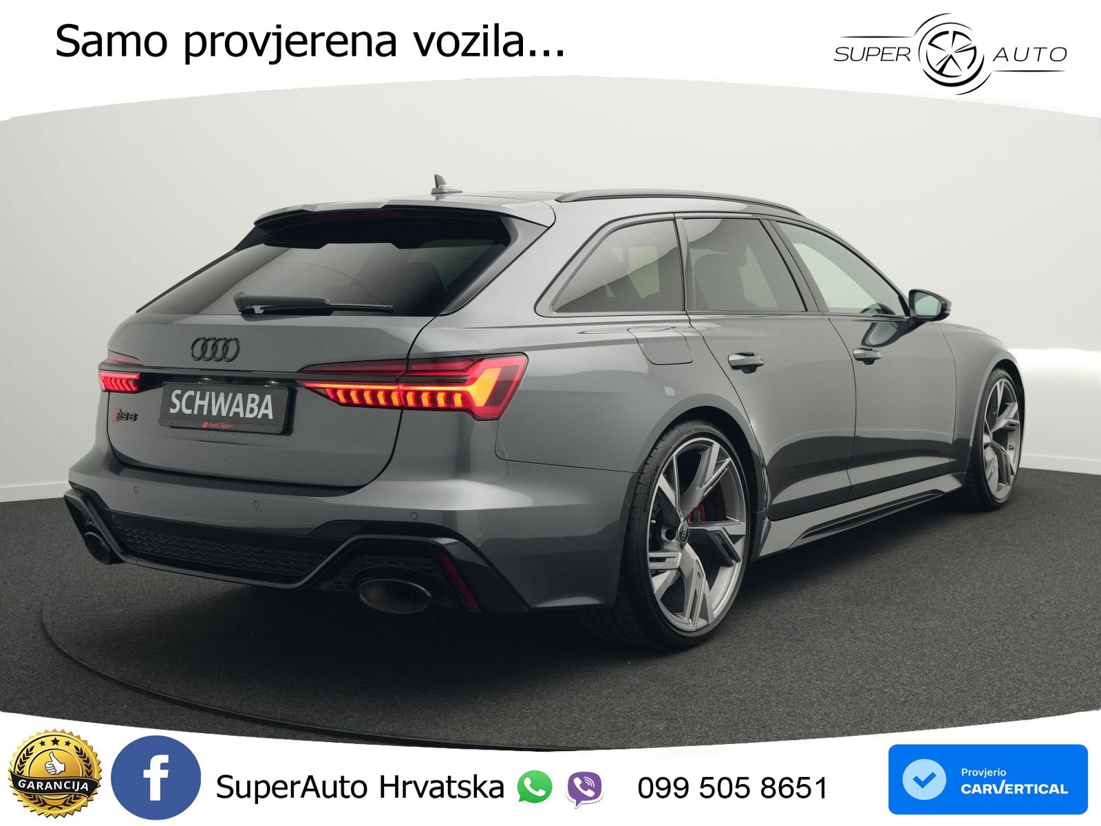 Audi RS6 Avant 4.0 TFSI V8 (600 KS) quattro Tiptronic LED+GR SJED+ACC