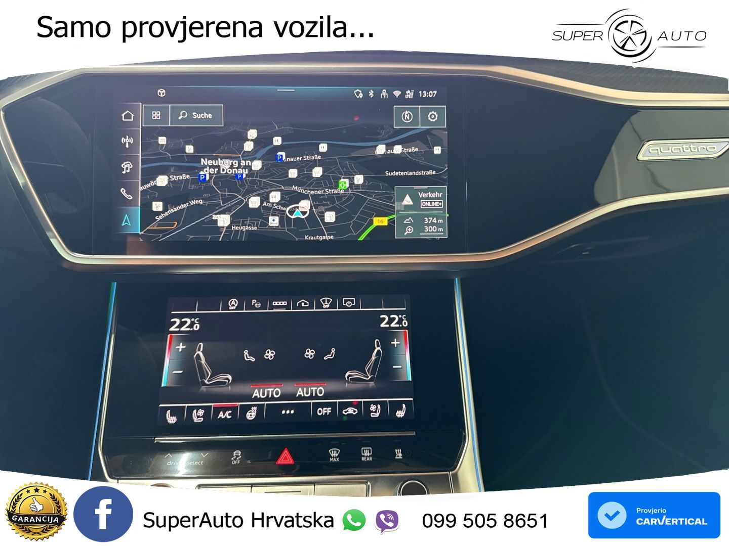 Audi RS6 Avant 4.0 TFSI V8 performance (630 KS)  quattro tiptronic MATRIX+GR SJED+KAM