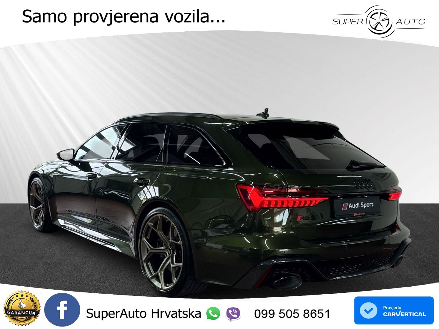 Audi RS6 Avant 4.0 TFSI V8 performance (630 KS)  quattro tiptronic MATRIX+GR SJED+KAM