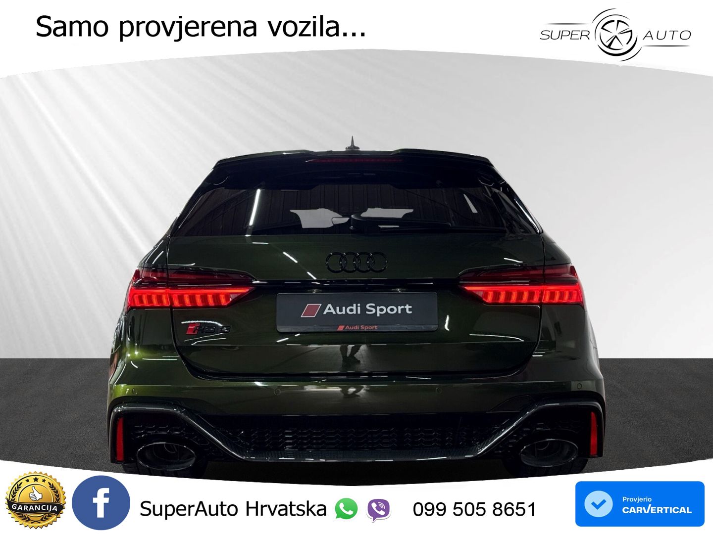 Audi RS6 Avant 4.0 TFSI V8 performance (630 KS)  quattro tiptronic MATRIX+GR SJED+KAM