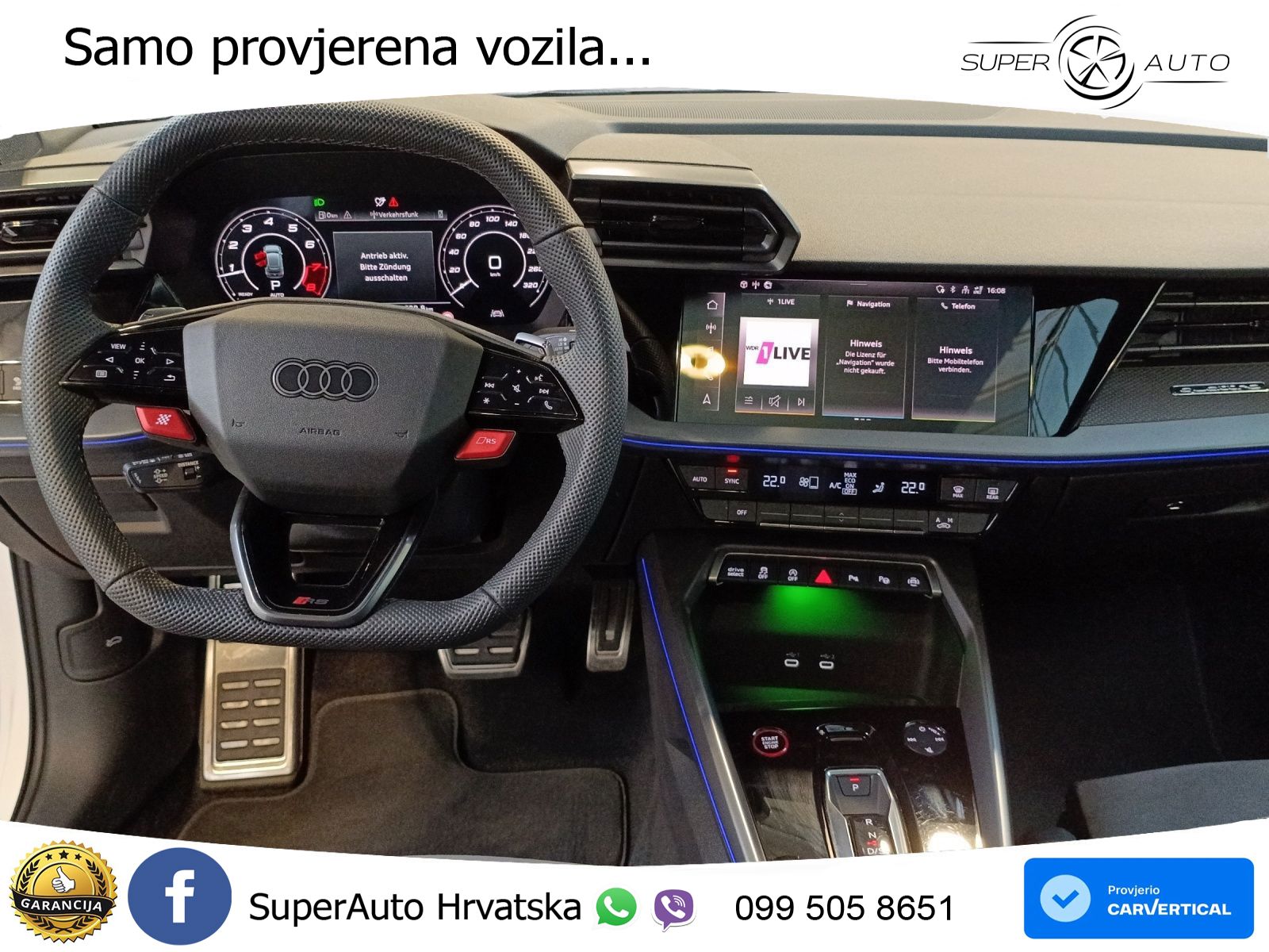 Audi RS3 Sportback 2.5 TFSI (400 KS) quattro S tronic