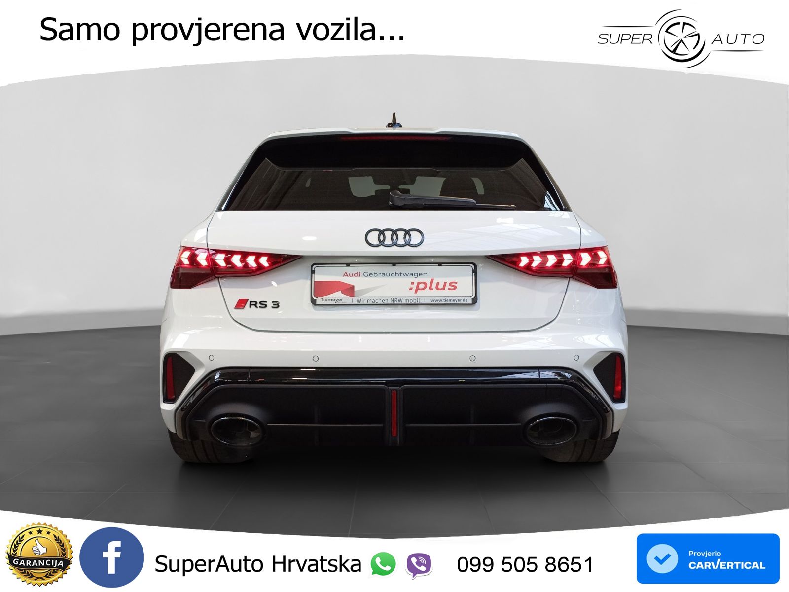 Audi RS3 Sportback 2.5 TFSI (400 KS) quattro S tronic