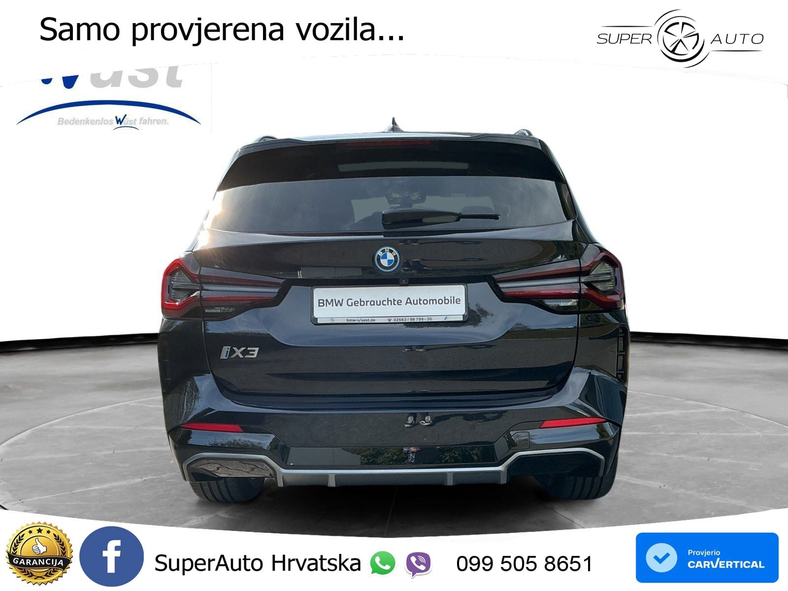 BMW iX3 80 kWh (286 KS) M Sport LED+GR SJED+ACC