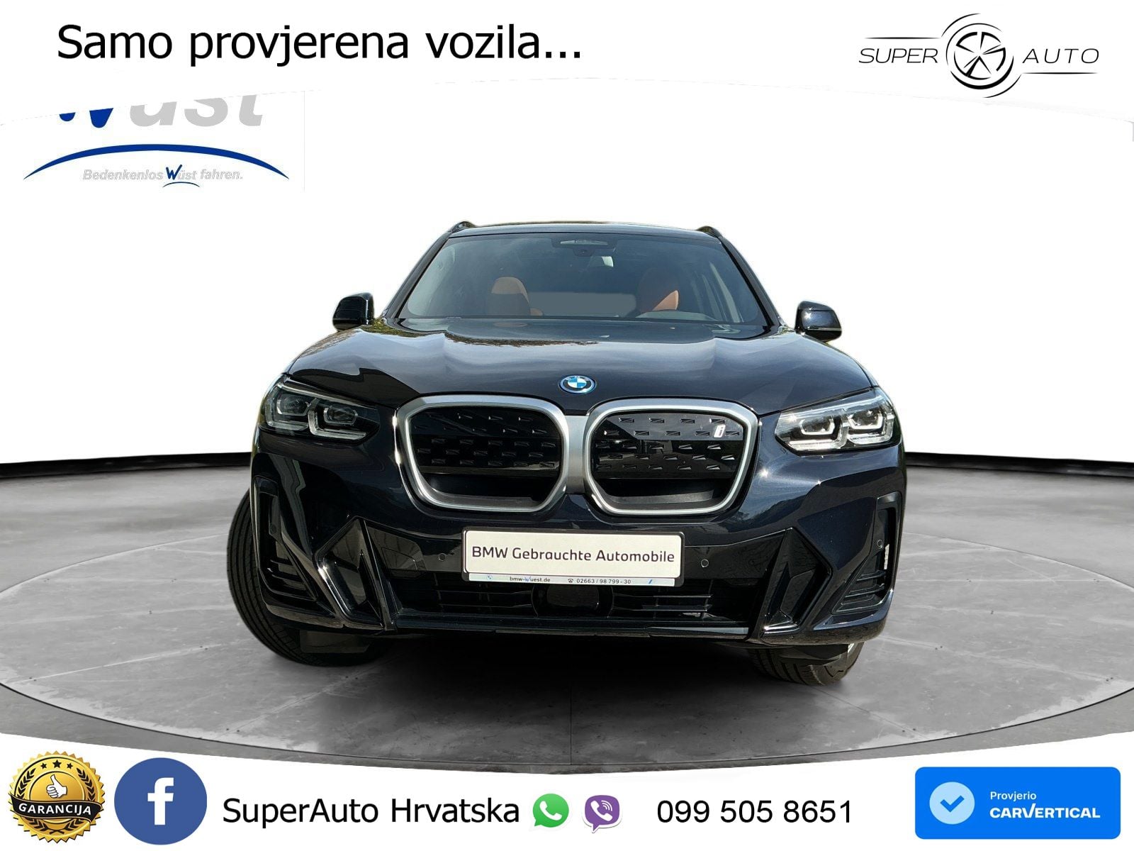 BMW iX3 80 kWh (286 KS) M Sport LED+GR SJED+ACC