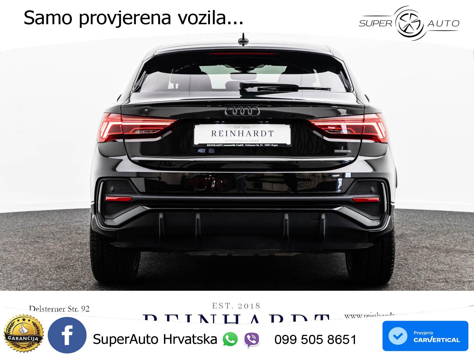 Audi Q3 II Sportback 45 TFSI (245 KS) quattro S tronic 2x S line LED+ACC