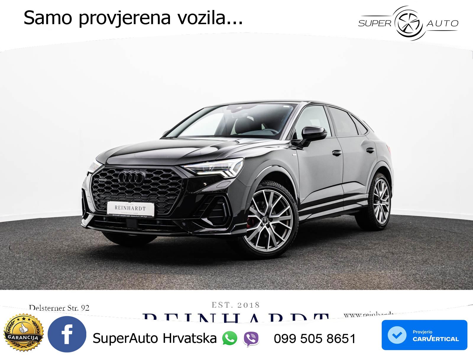 Audi Q3 II Sportback 45 TFSI (245 KS) quattro S tronic 2x S line LED+ACC