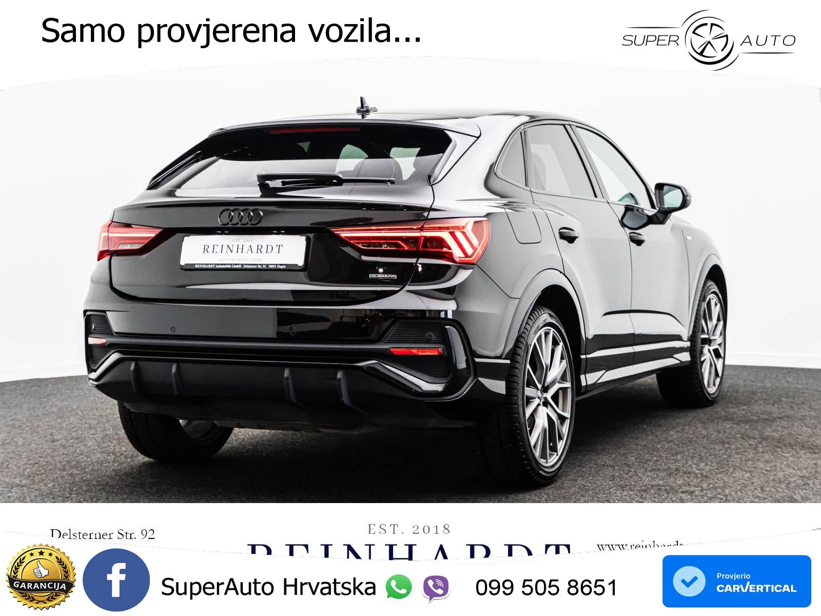 Audi Q3 II Sportback 45 TFSI (245 KS) quattro S tronic 2x S line LED+ACC