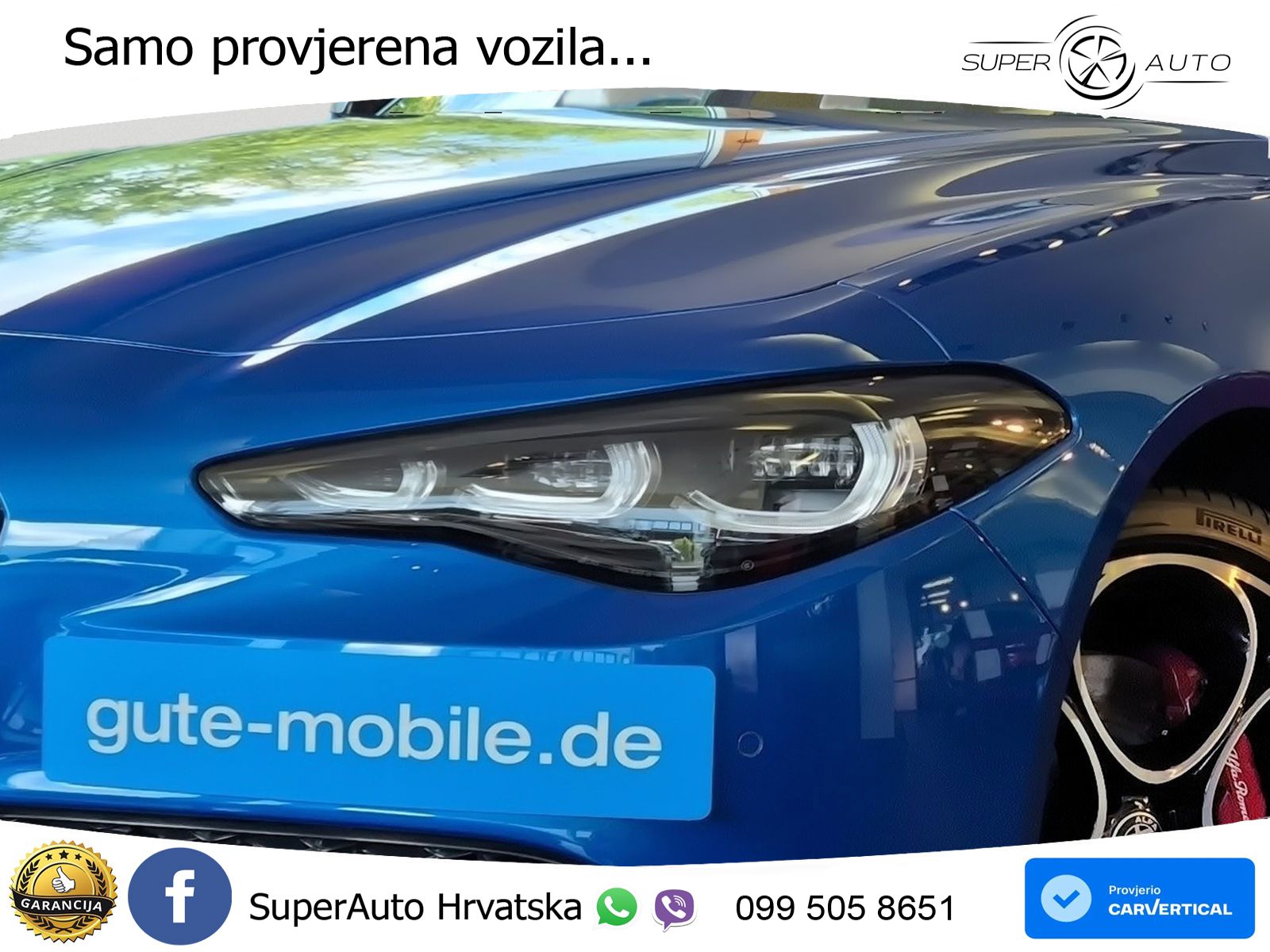 Alfa Romeo Giulia 2.0 Turbo (280 KS) Q4 Automatic LED+ACC