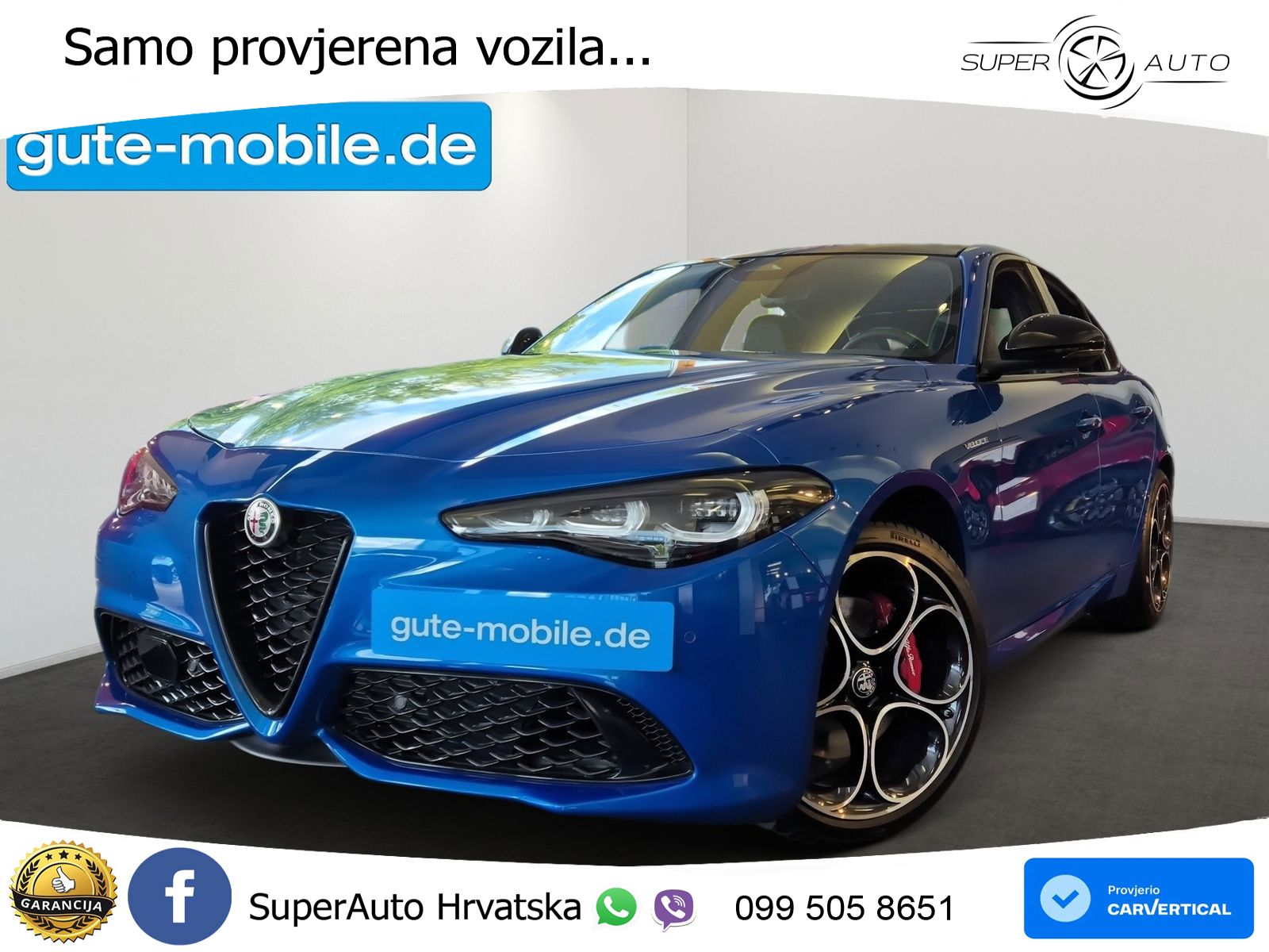 Alfa Romeo Giulia 2.0 Turbo (280 KS) Q4 Automatic LED+ACC