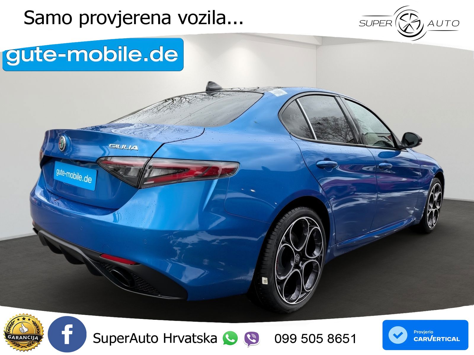 Alfa Romeo Giulia 2.0 Turbo (280 KS) Q4 Automatic LED+ACC