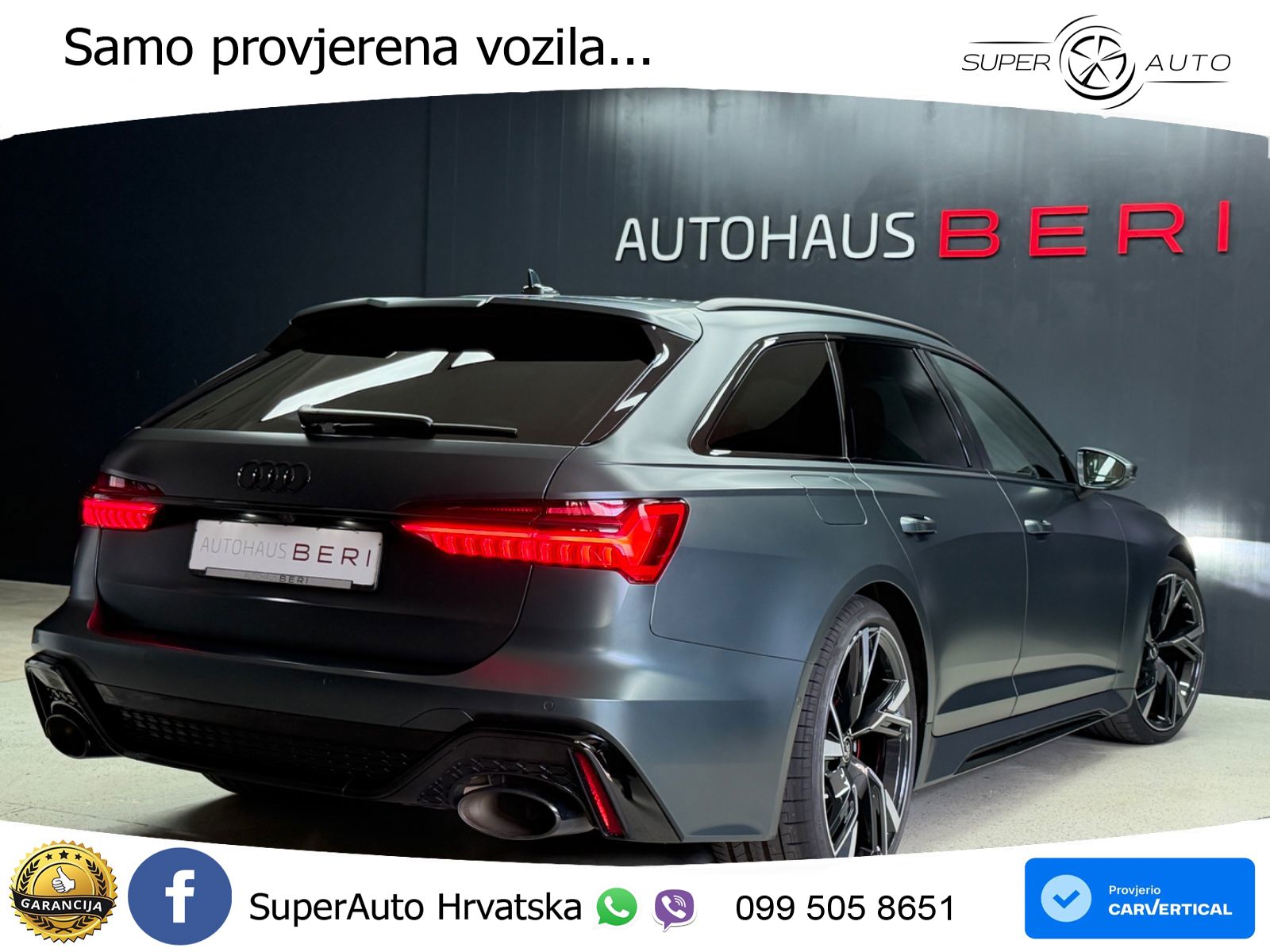 Audi RS6 Avant 4.0 TFSI V8 (600 KS) quattro Tiptronic LED+GR SJED+ACC