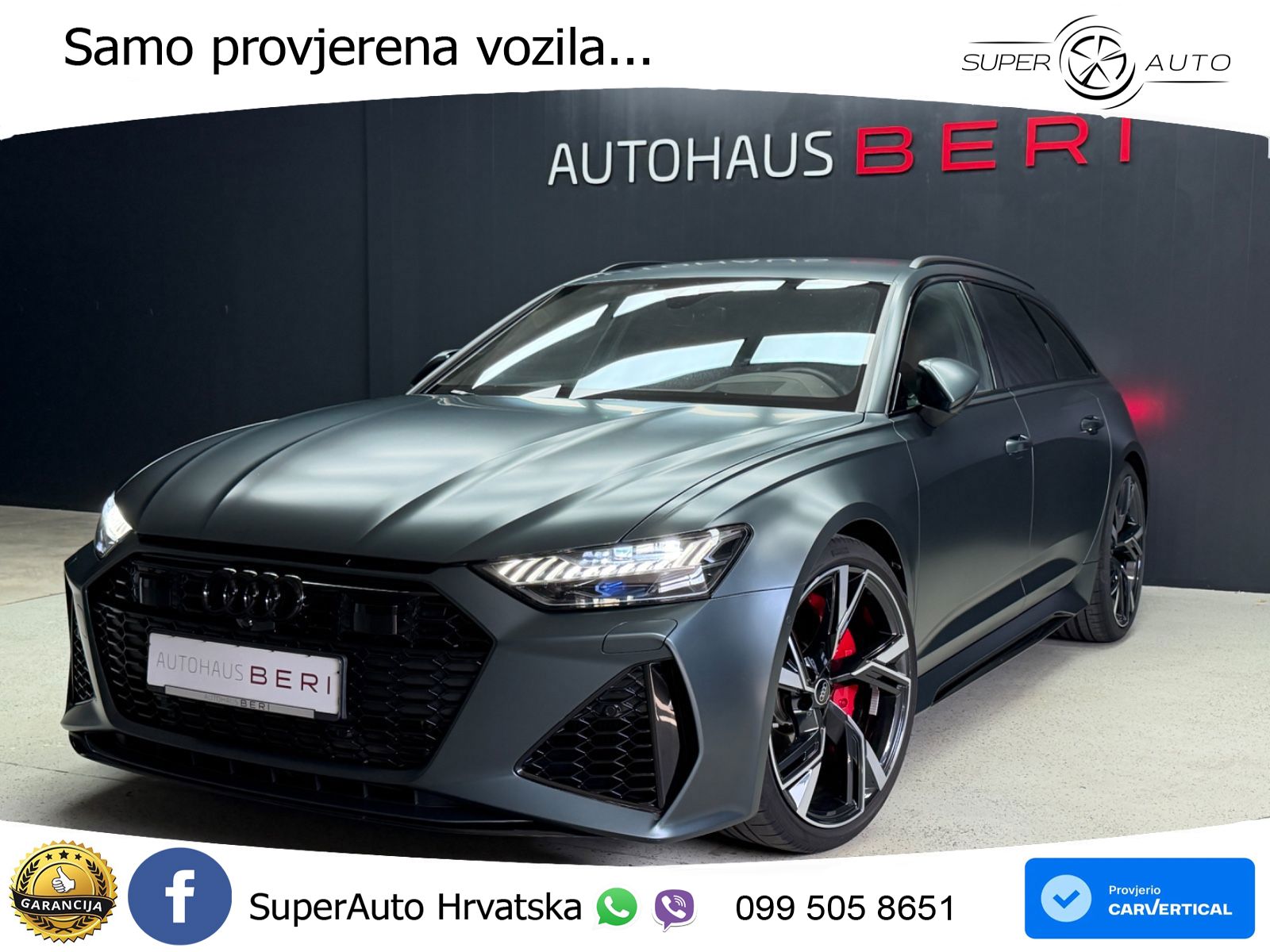 Audi RS6 Avant 4.0 TFSI V8 (600 KS) quattro Tiptronic LED+GR SJED+ACC