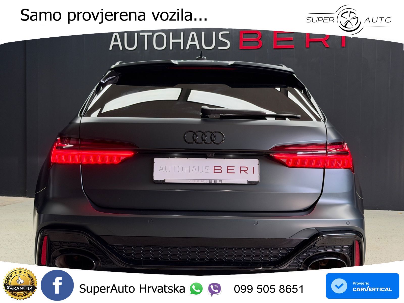 Audi RS6 Avant 4.0 TFSI V8 (600 KS) quattro Tiptronic LED+GR SJED+ACC
