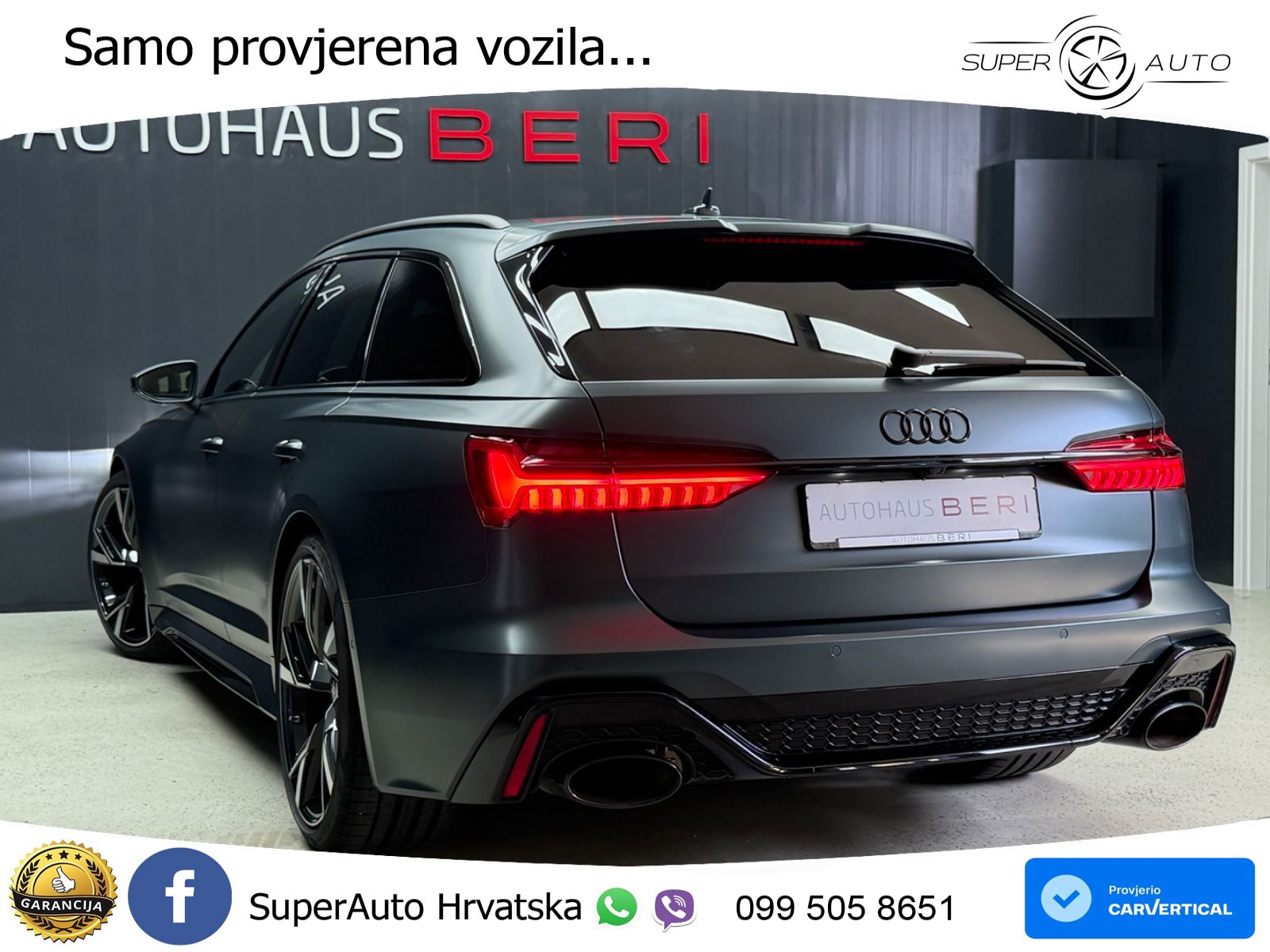 Audi RS6 Avant 4.0 TFSI V8 (600 KS) quattro Tiptronic LED+GR SJED+ACC