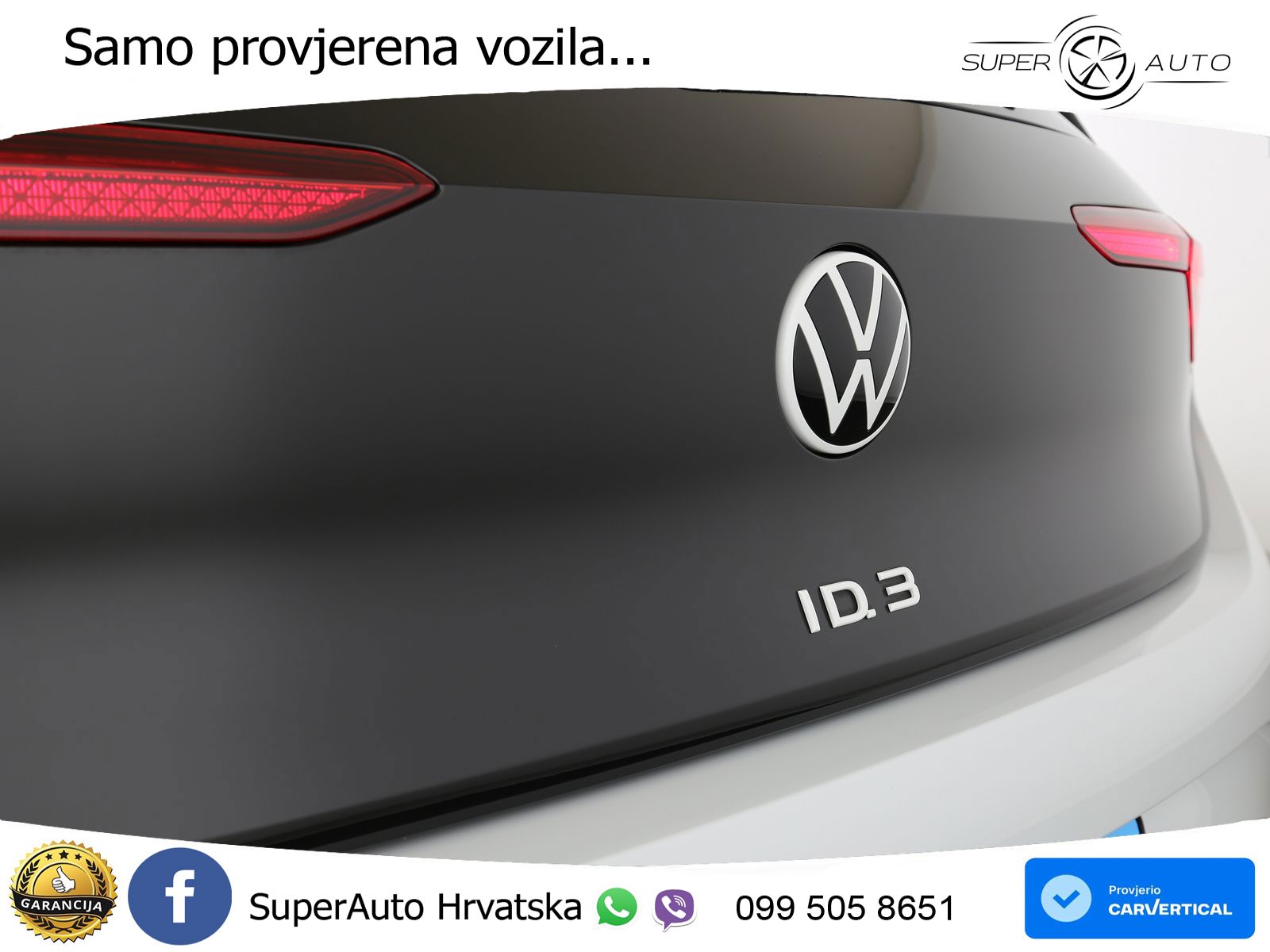 Volkswagen ID.3 Pro 62 kWh (204 KS) LED+GR SJED+ACC