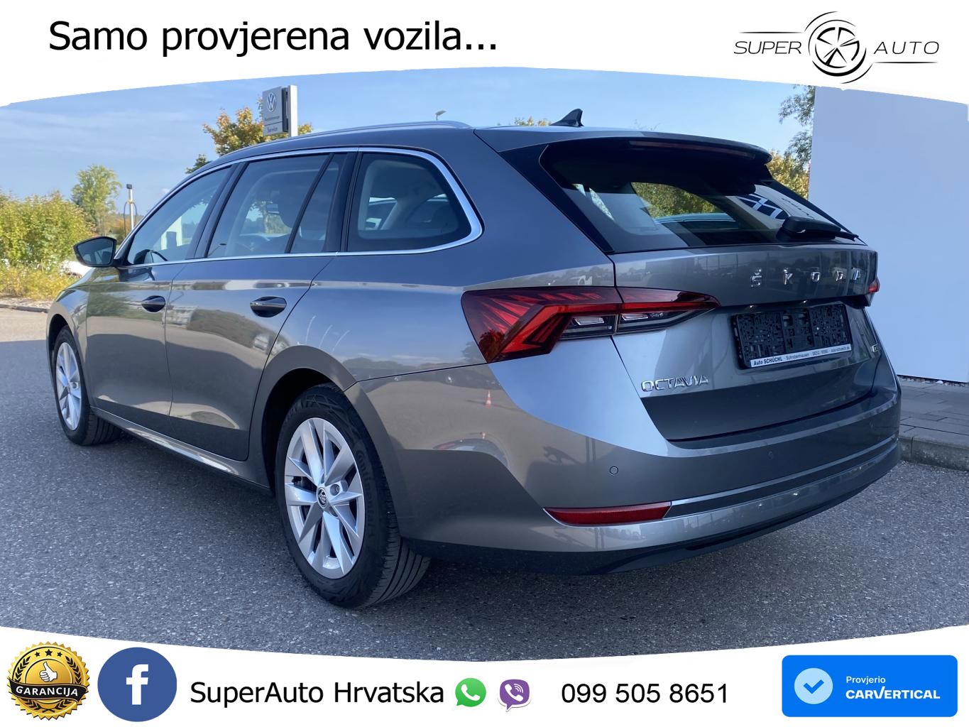 Škoda Octavia Combi 1.5 TSI (150 KS) DSG LED+GR SJED+ACC