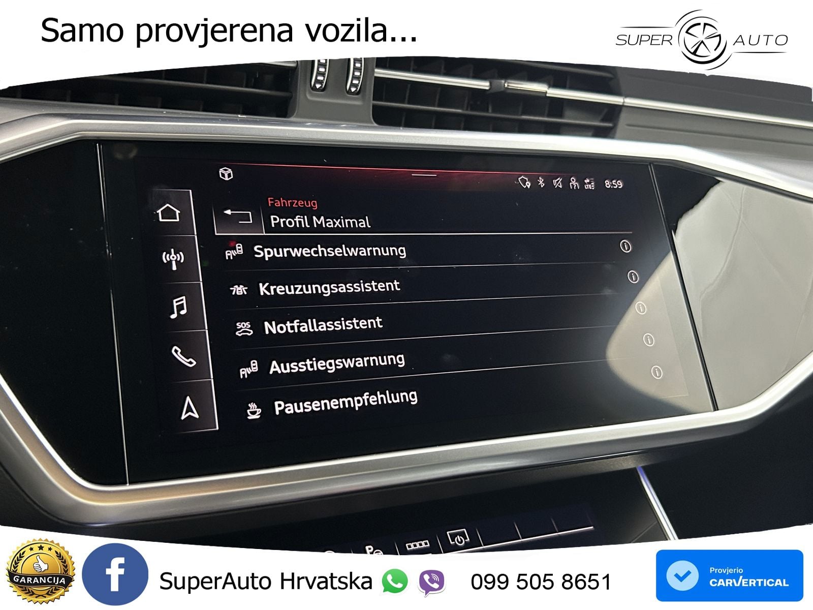 Audi A6 55 TFSI V6 (340 KS) quattro ultra S tronic S line ZRAČNI+ACC+GR SJED+KAM