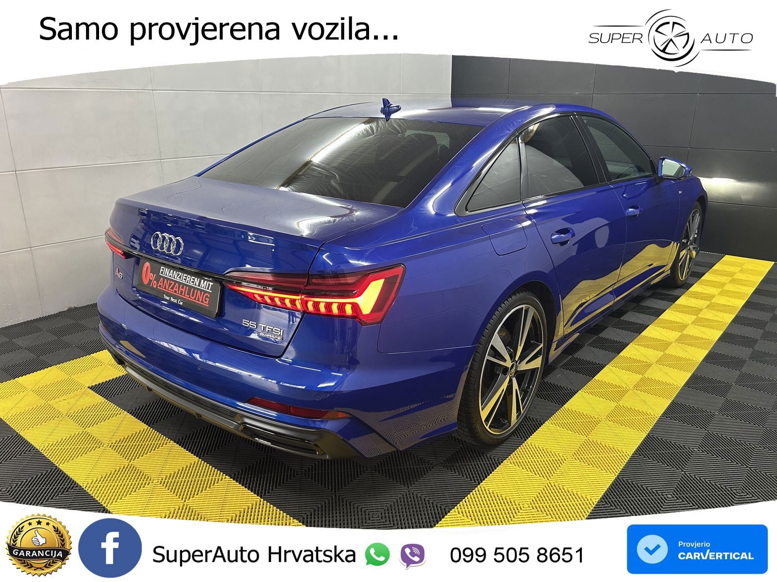 Audi A6 55 TFSI V6 (340 KS) quattro ultra S tronic S line ZRAČNI+ACC+GR SJED+KAM