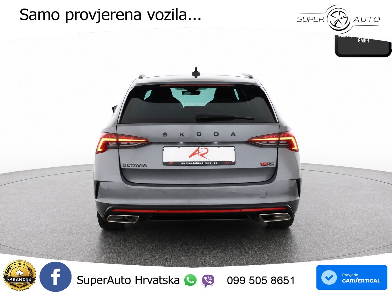 Škoda Octavia Combi RS 2.0 TDI (200 KS) DSG LED+GR SJED+ACC