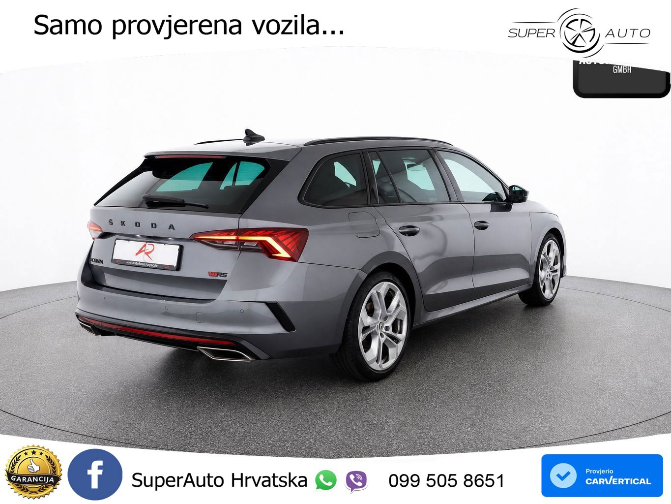 Škoda Octavia Combi RS 2.0 TDI (200 KS) DSG LED+GR SJED+ACC