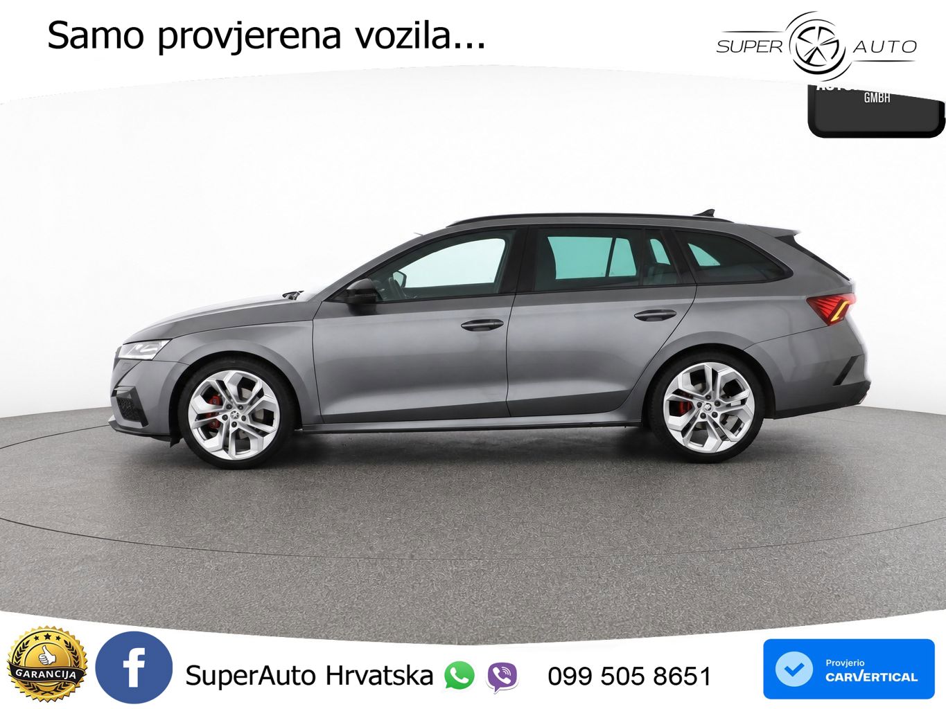 Škoda Octavia Combi RS 2.0 TDI (200 KS) DSG LED+GR SJED+ACC