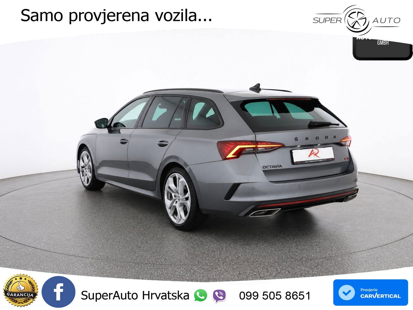 Škoda Octavia Combi RS 2.0 TDI (200 KS) DSG LED+GR SJED+ACC