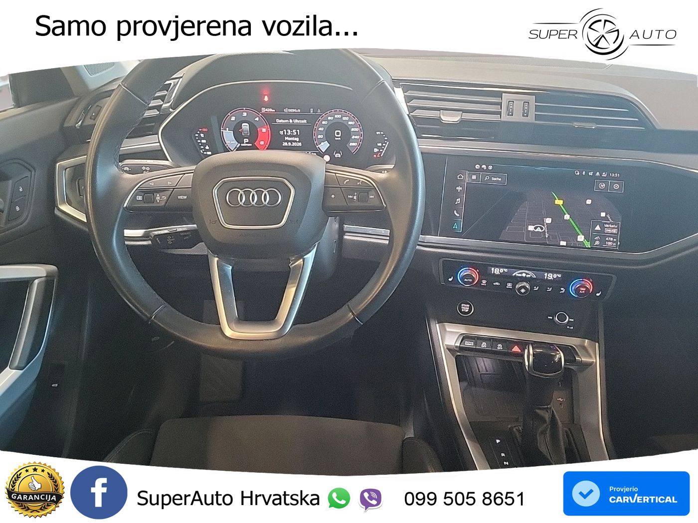 Audi Q3 40 TDI (200 KS) quattro S tronic S line LED+GR SJED+ACC