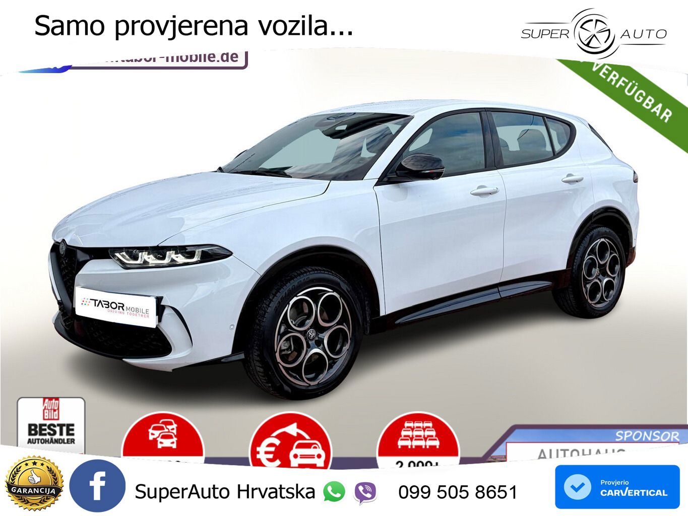 Alfa Romeo Tonale 1.5 VGT (174 KS) Hybrid TCT LED+GR SJED+ACC