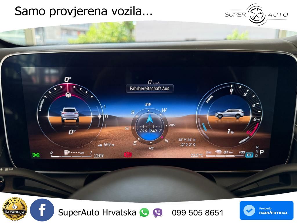 Mercedes GLC 400e (381 KS) 4MATIC 9G-TRONIC AMG ZRAČNI+ACC+GR SJED+360