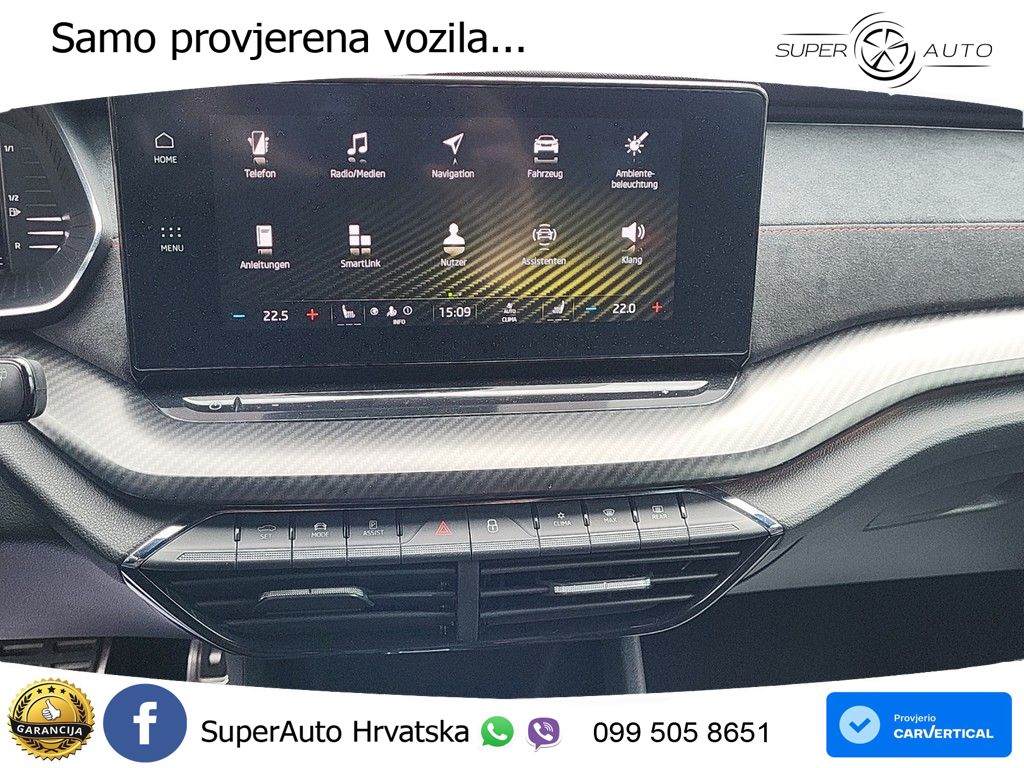 Škoda Octavia Combi RS 2.0 TSI (245 KS) DSG LED+GR SJED+ACC