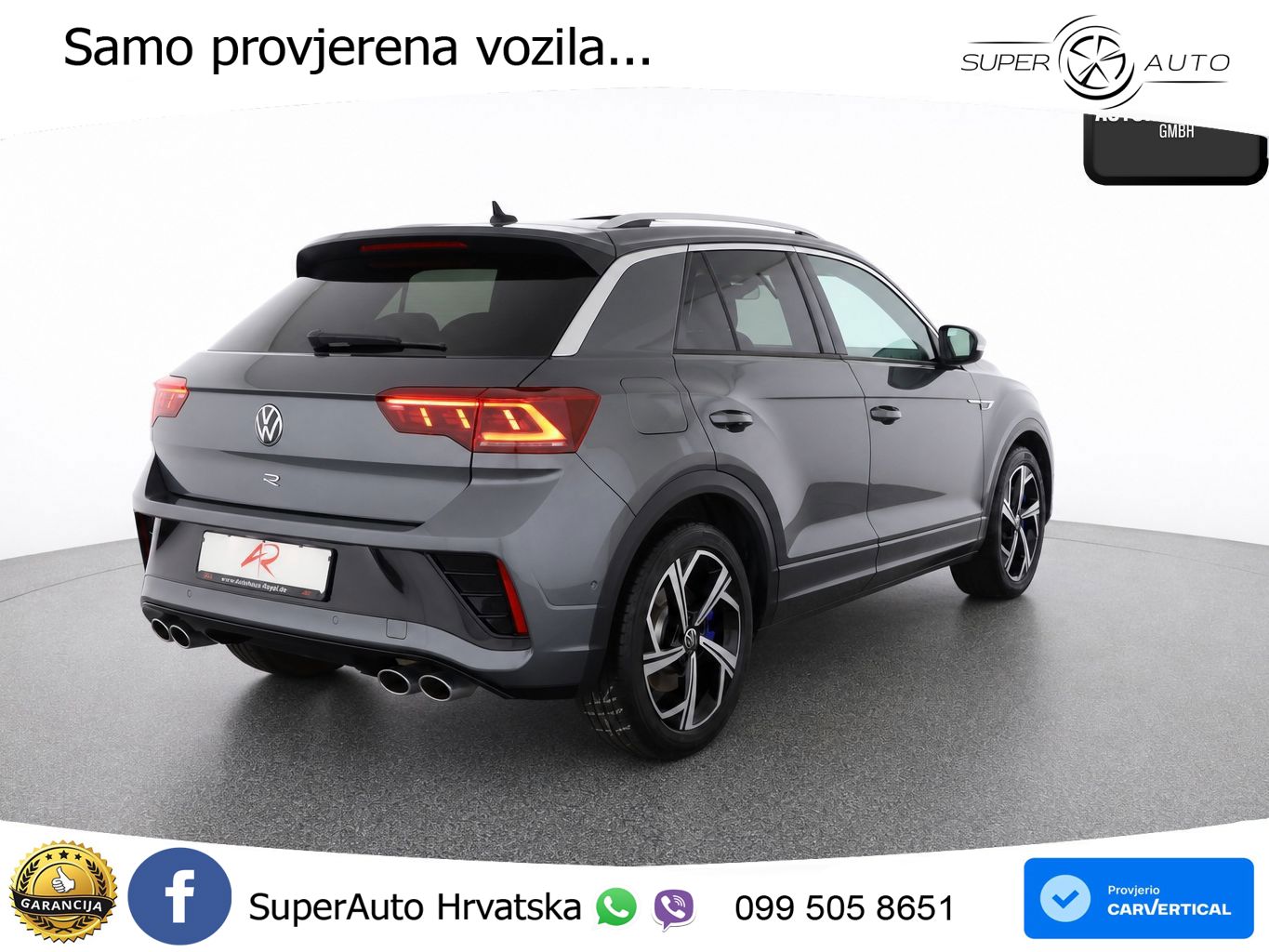 Volkswagen T-Roc I R 2.0 TSI (300 KS) OPF 4M DSG MATRIX+GR SJED+KAM