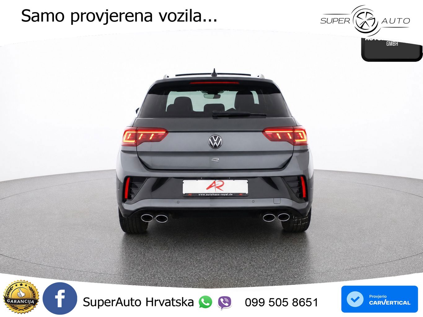 Volkswagen T-Roc I R 2.0 TSI (300 KS) OPF 4M DSG MATRIX+GR SJED+KAM