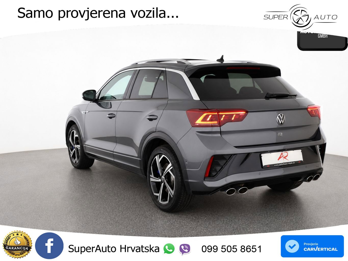 Volkswagen T-Roc I R 2.0 TSI (300 KS) OPF 4M DSG MATRIX+GR SJED+KAM