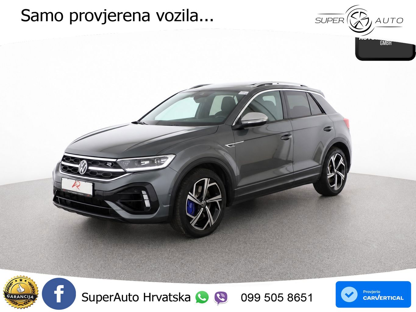Volkswagen T-Roc I R 2.0 TSI (300 KS) OPF 4M DSG MATRIX+GR SJED+KAM