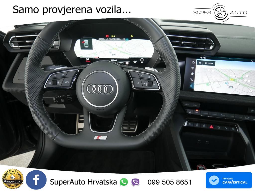 Audi S3 Limuzina 2.0 TFSI (333 KS) quattro S tronic LED+GR SJED+ACC