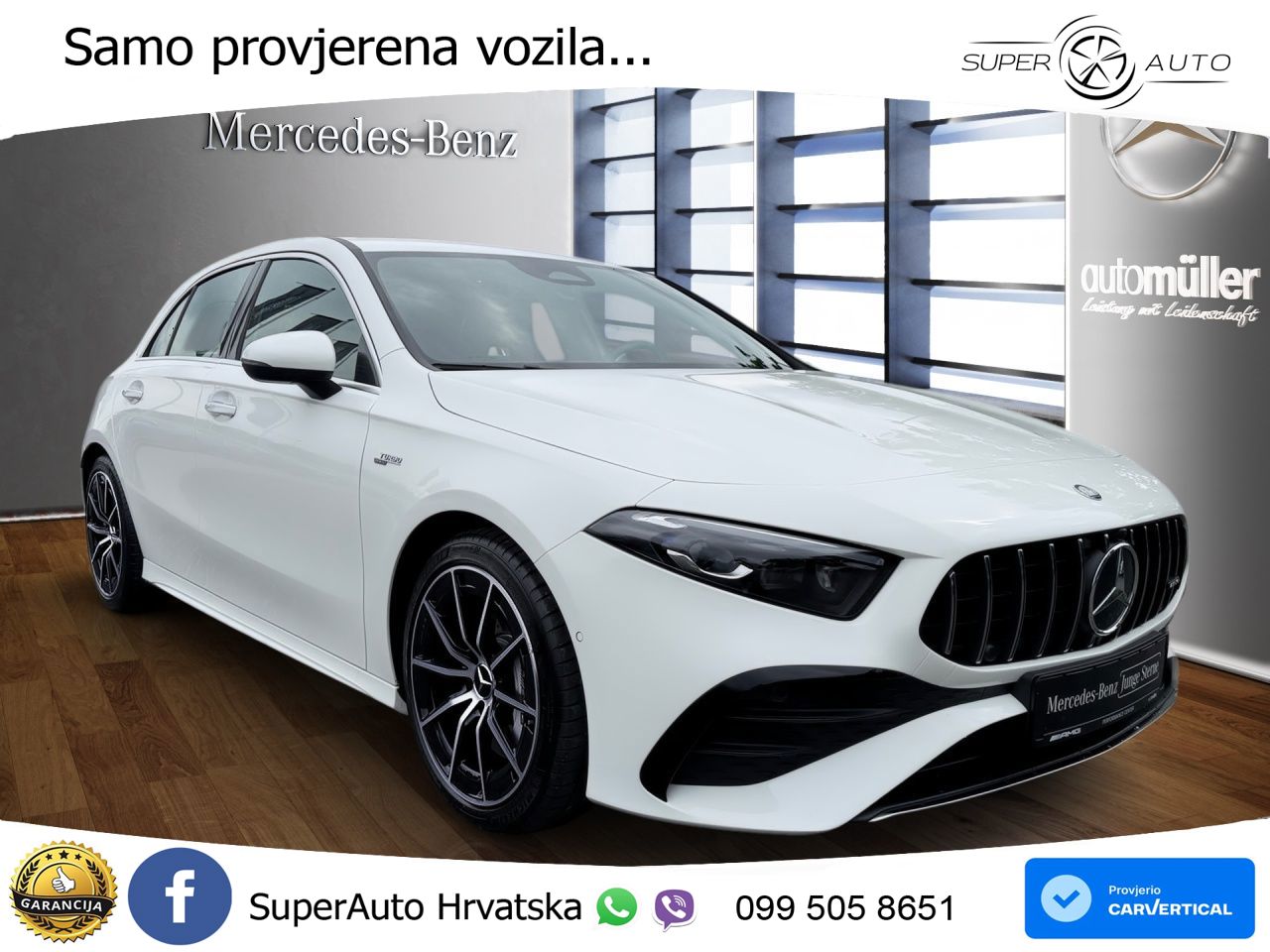 Mercedes-Benz AMG A 35 4MATIC AMG SPEEDSHIFT DCT LED+GR SJED+ACC