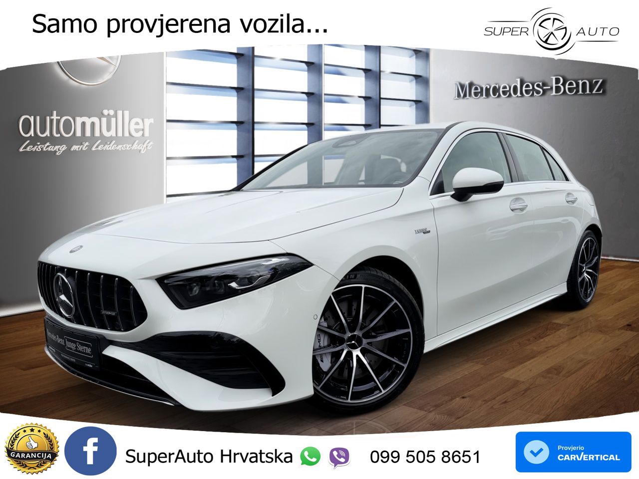 Mercedes-Benz AMG A 35 4MATIC AMG SPEEDSHIFT DCT LED+GR SJED+ACC