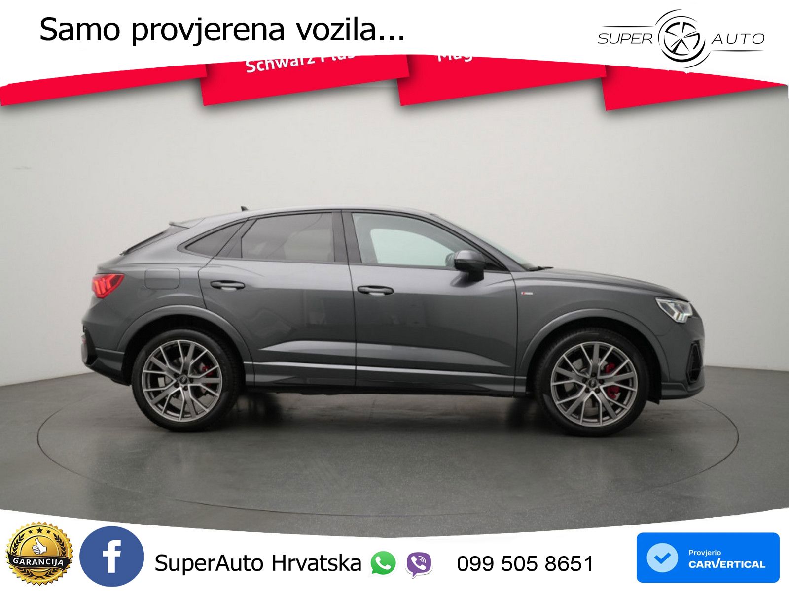 Audi Q3 Sportback 40 TDI (200 KS) quattro S tronic S line LED+GR SJED+ACC