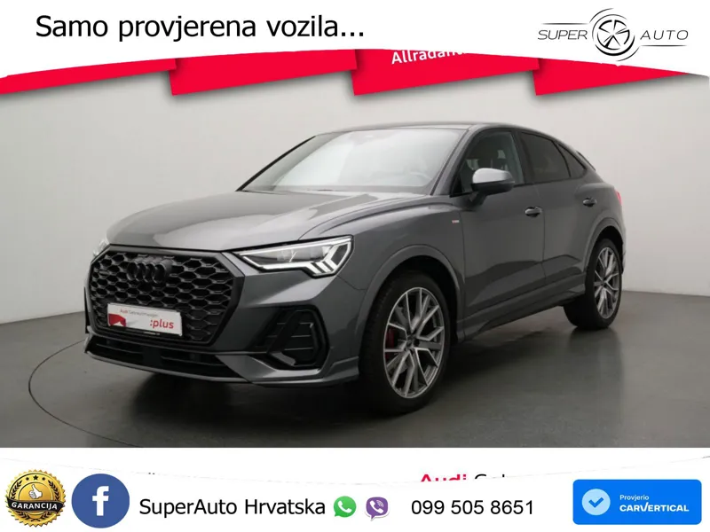 Audi Q3 Sportback 40 TDI (200 KS) quattro S tronic S line LED+GR SJED+ACC