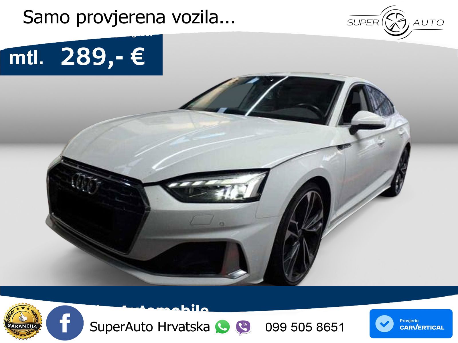 Audi A5 Sportback 40 TDI (204 KS) S tronic advanced LED+GR SJED+ACC