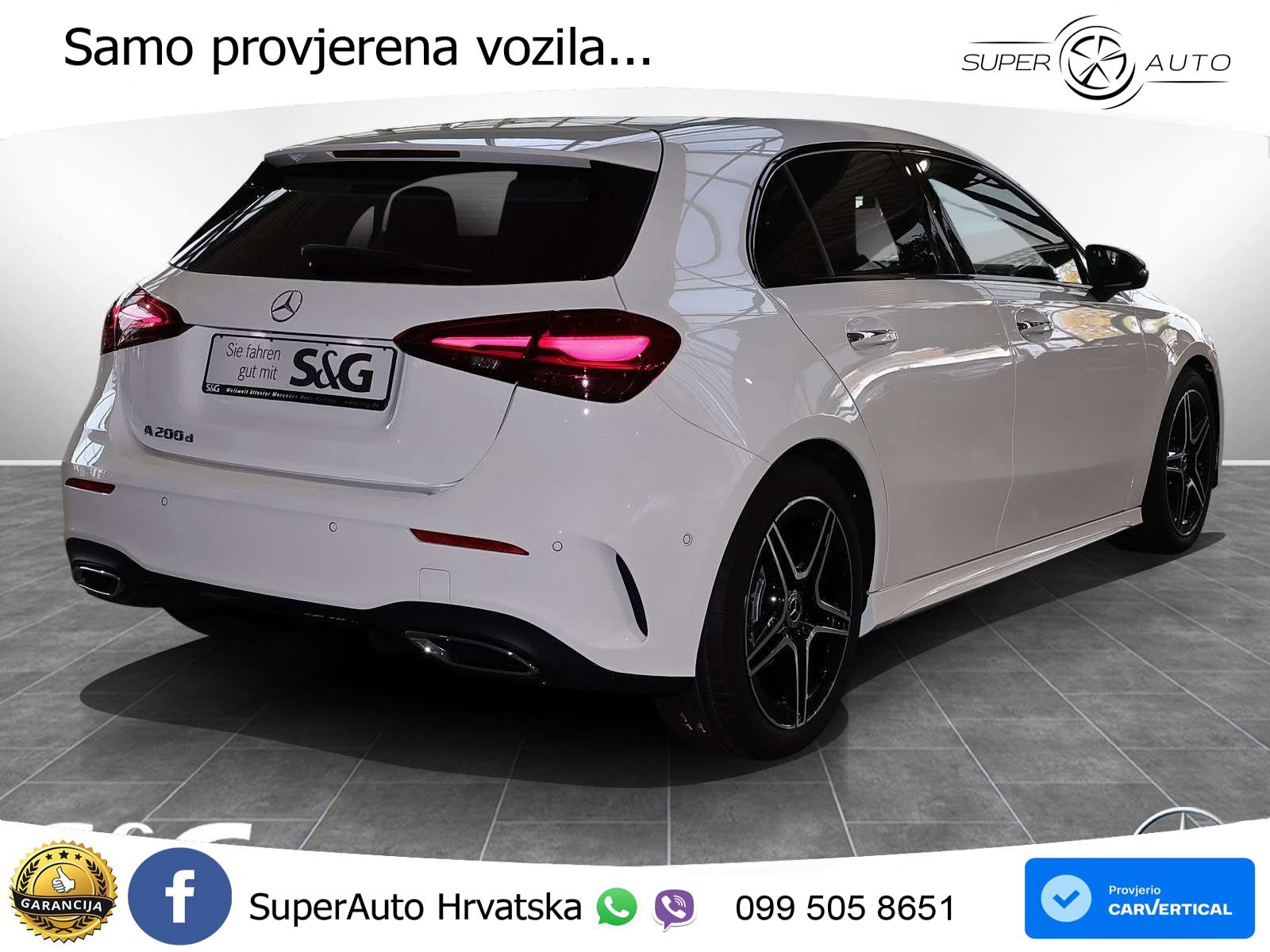 Mercedes-Benz A 200d 8G-DCT AMG LED+GR SJED+ACC