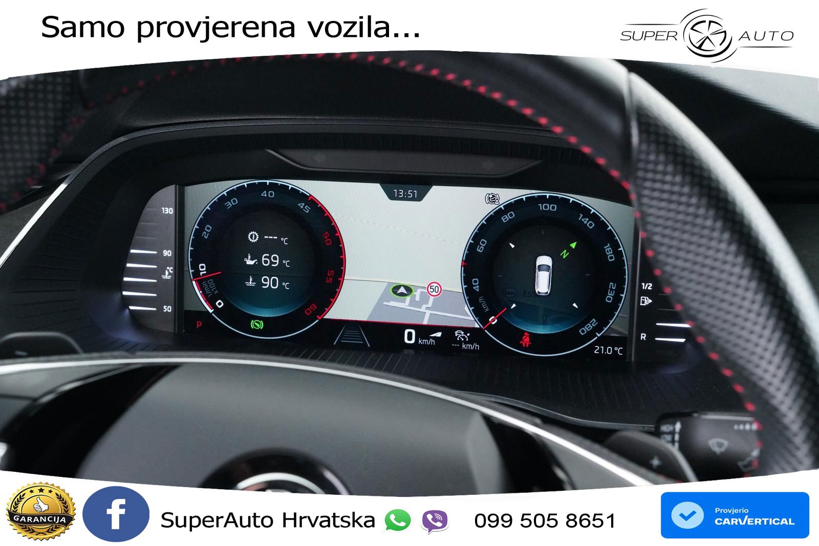 Škoda Octavia Combi RS 2.0 TDI (200 KS) DSG LED+GR SJED+ACC