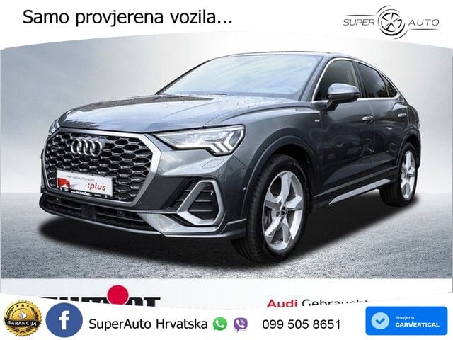 Audi Q3 Sportback 40 TDI (200 KS) quattro S tronic S line LED+GR SJED+ACC
